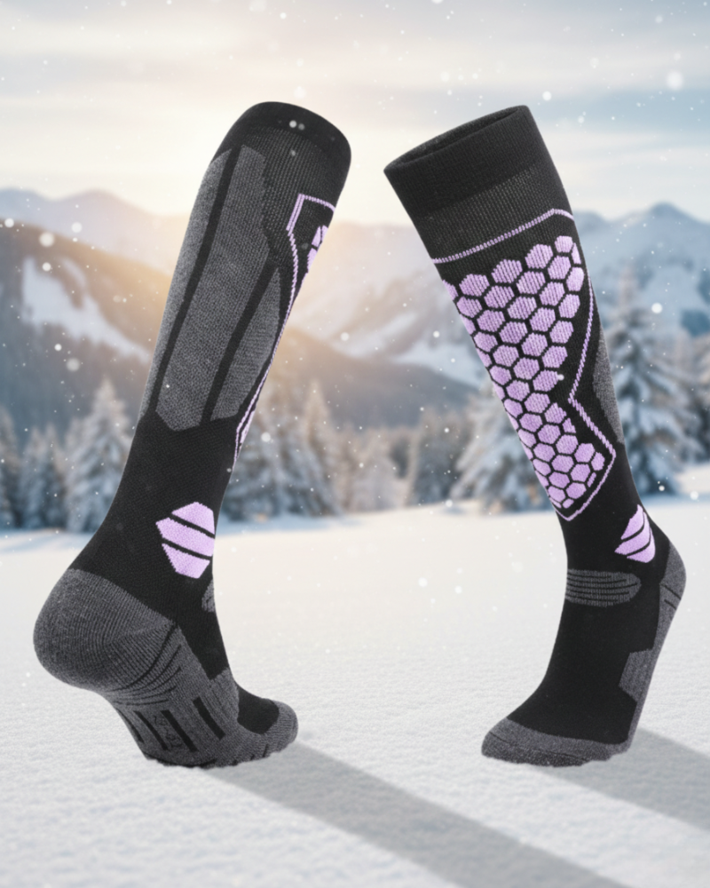 Ski Wear Winter Professional Unisex Wool Ski & Snow Socks