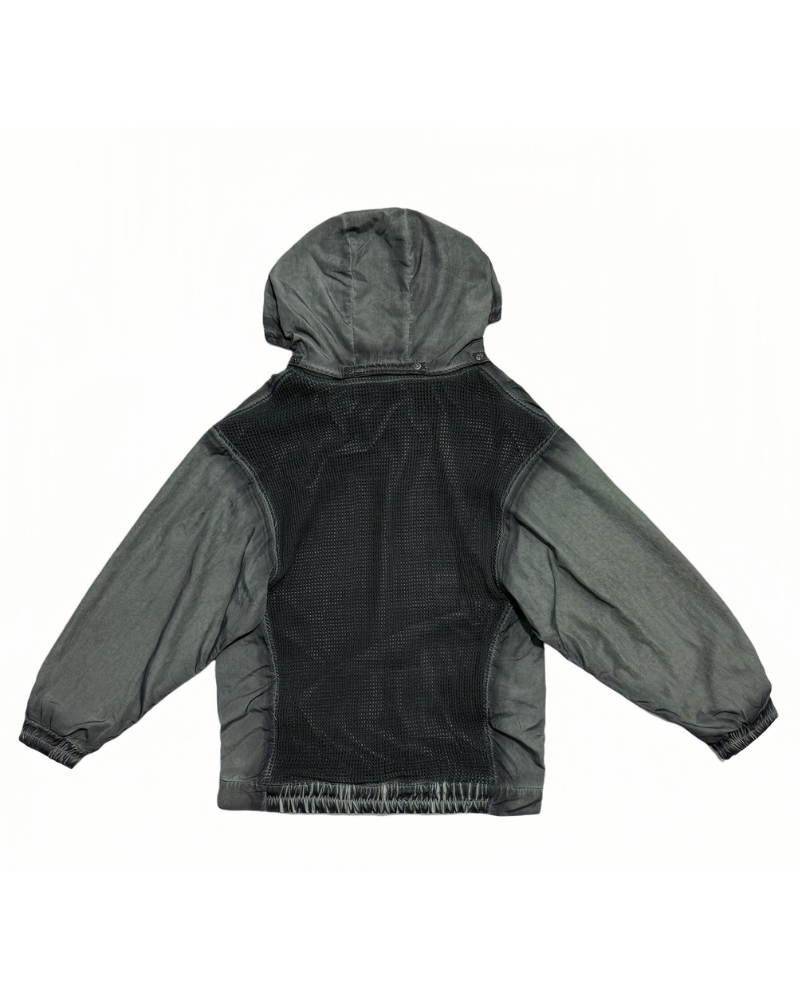 Steampunk Post-Apocalyptic Outdoor Distressed Stand Collar Hoodie