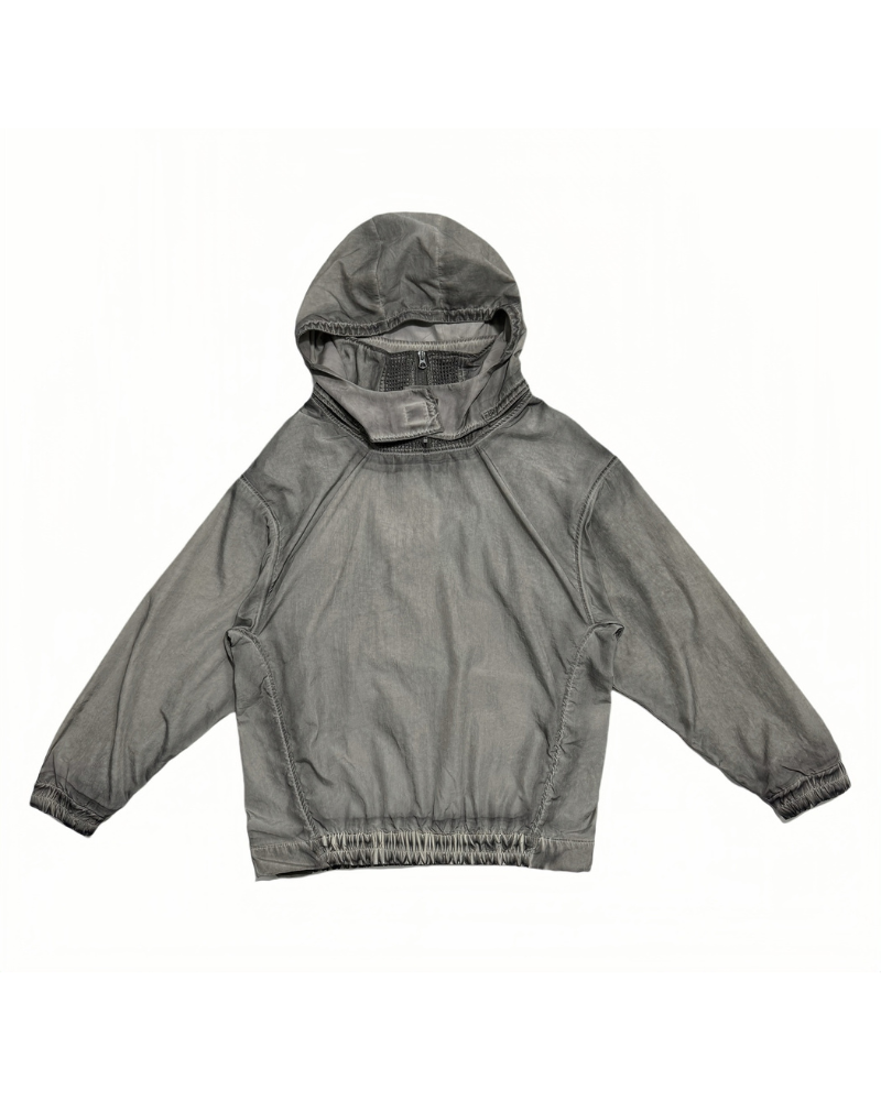 Steampunk Post-Apocalyptic Outdoor Distressed Stand Collar Hoodie