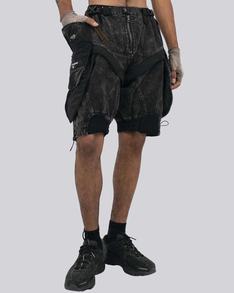 Steampunk Wasteland Disassembled Cargo Shorts