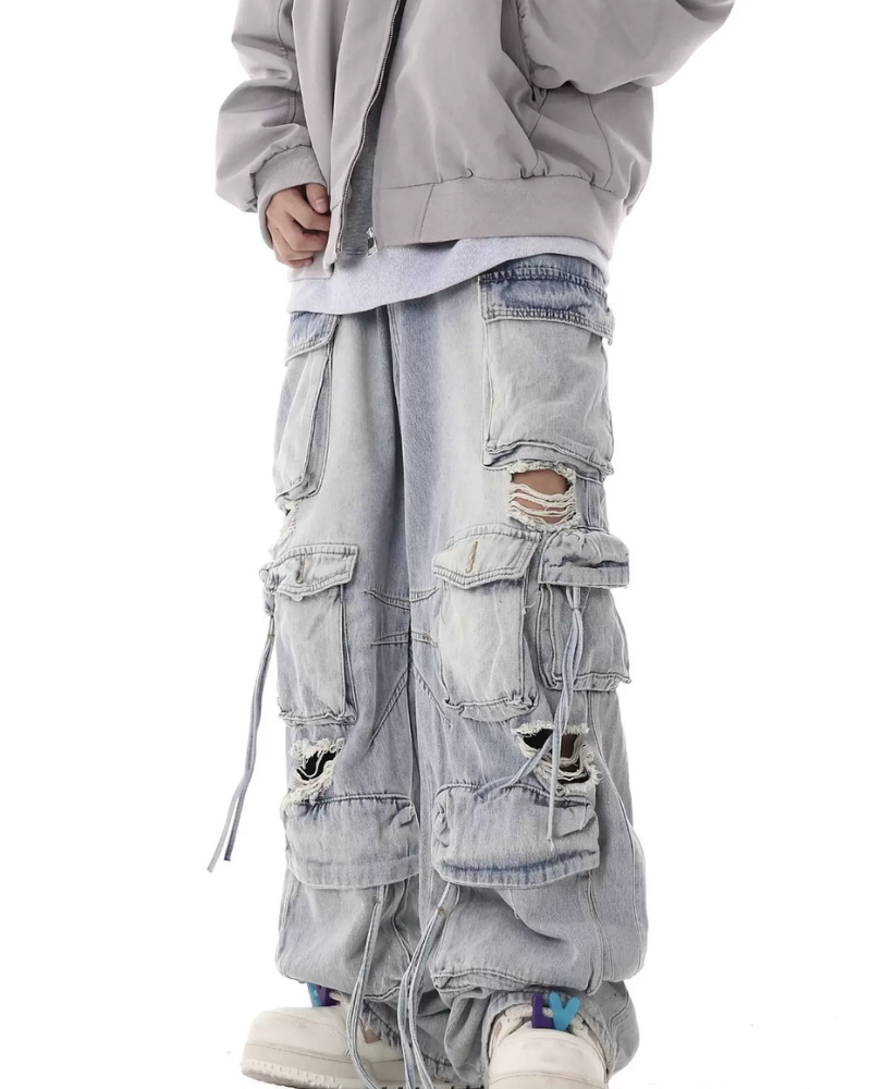 Street Baggy Multi-Pocket Y2K Jeans