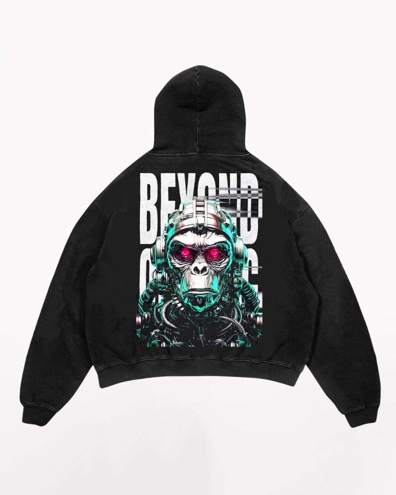 Street Hip-Hop Heavyweight Cotton Printed Hoodie