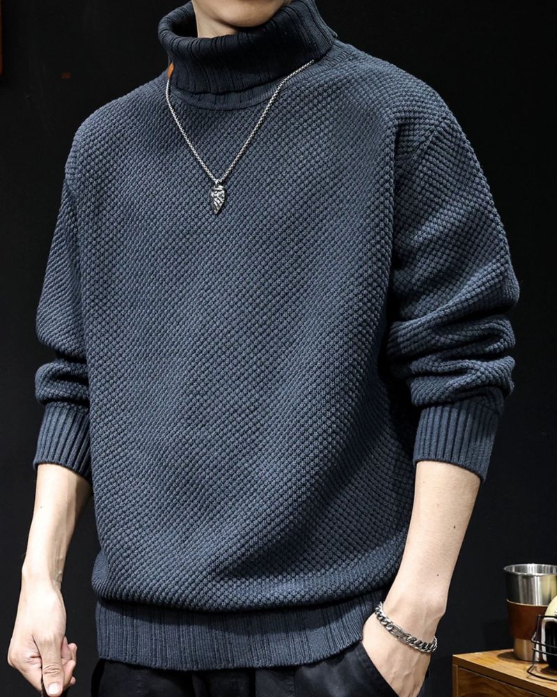 Street Oversize Knit Turtleneck Sweater