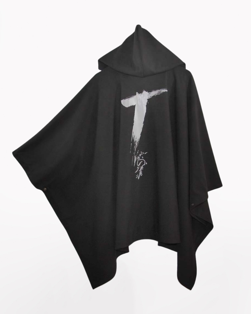 Street Oversized Hooded Batwing Cape Coat