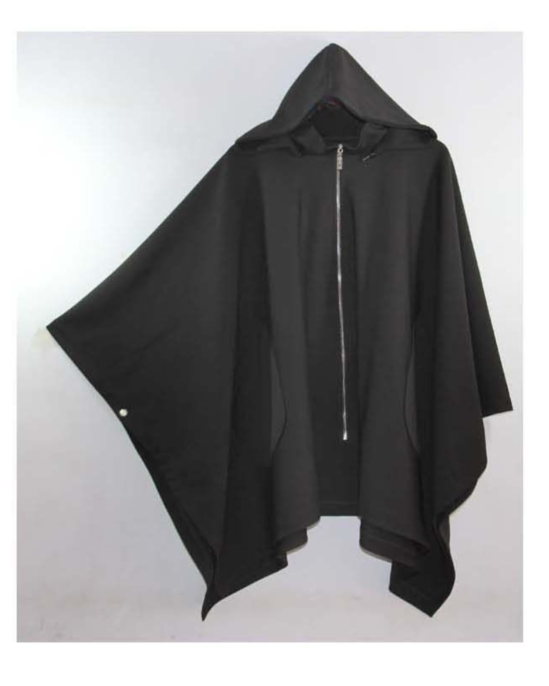 Street Oversized Hooded Batwing Cape Coat