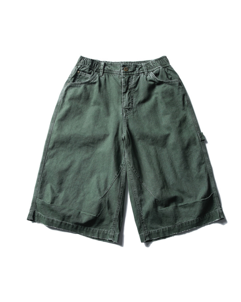 Street Unisex Denim-Look Shorts | Baggy Jorts