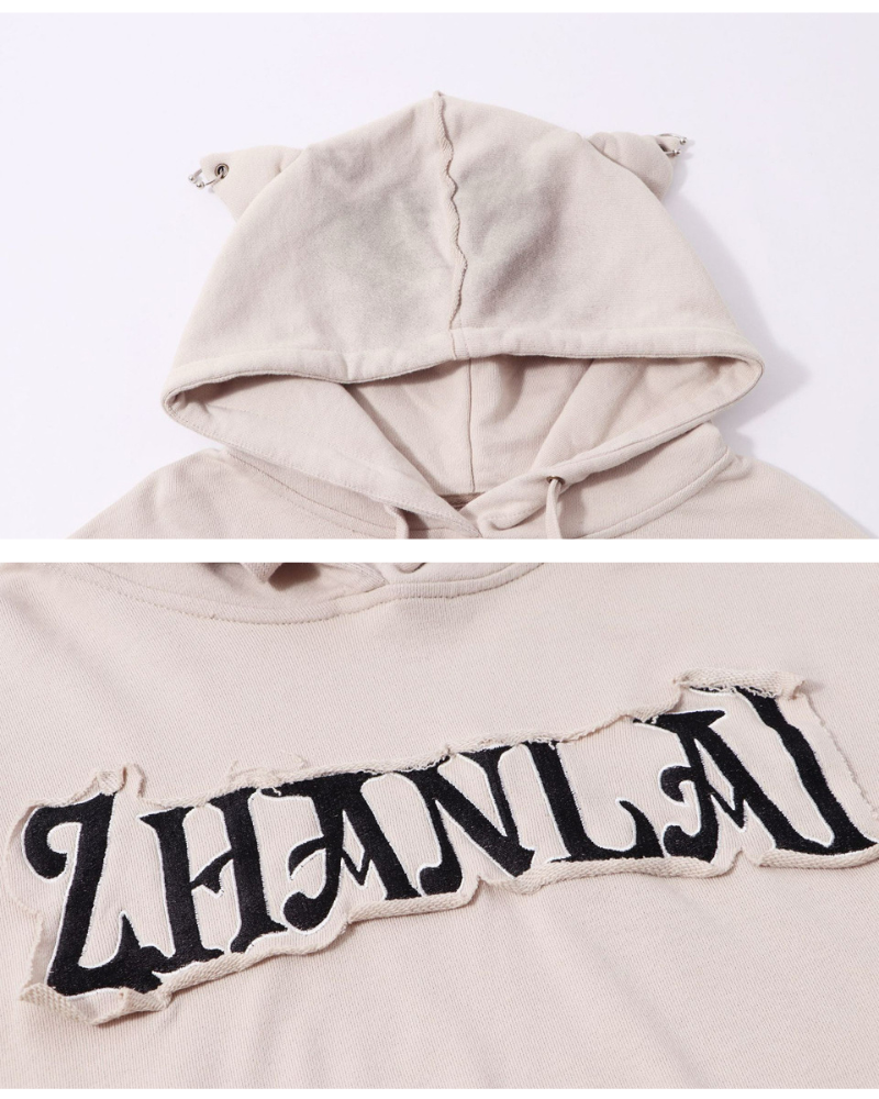 Street Subculture Cat Ear Women’s Cropped Hoodie