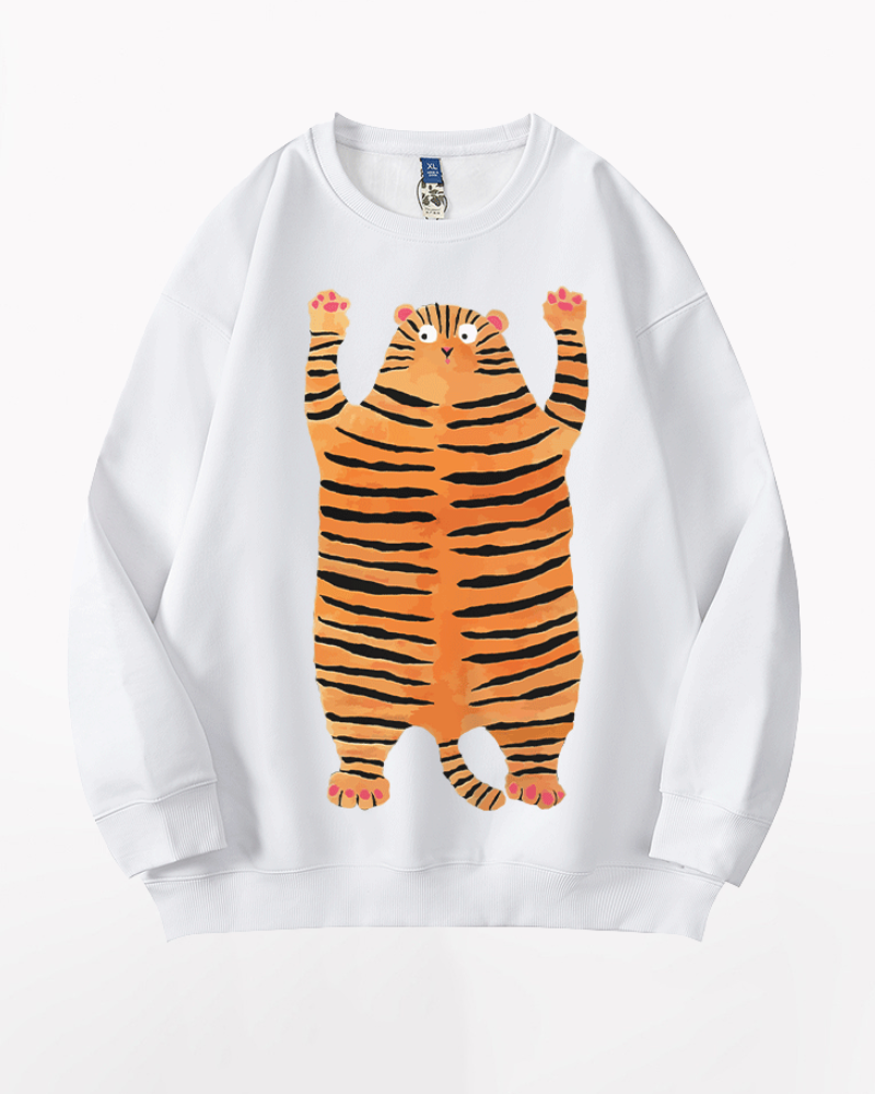 Street Crew Neck Oversized Sweatshirt