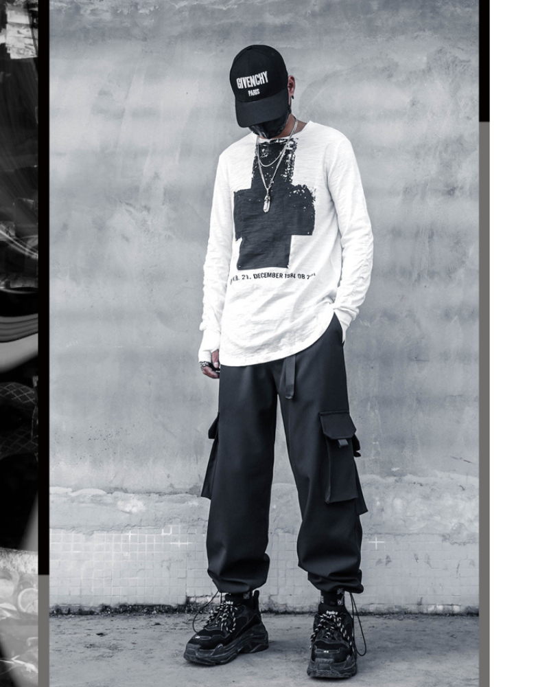 Streetwear Cross Long Sleeve T-Shirt