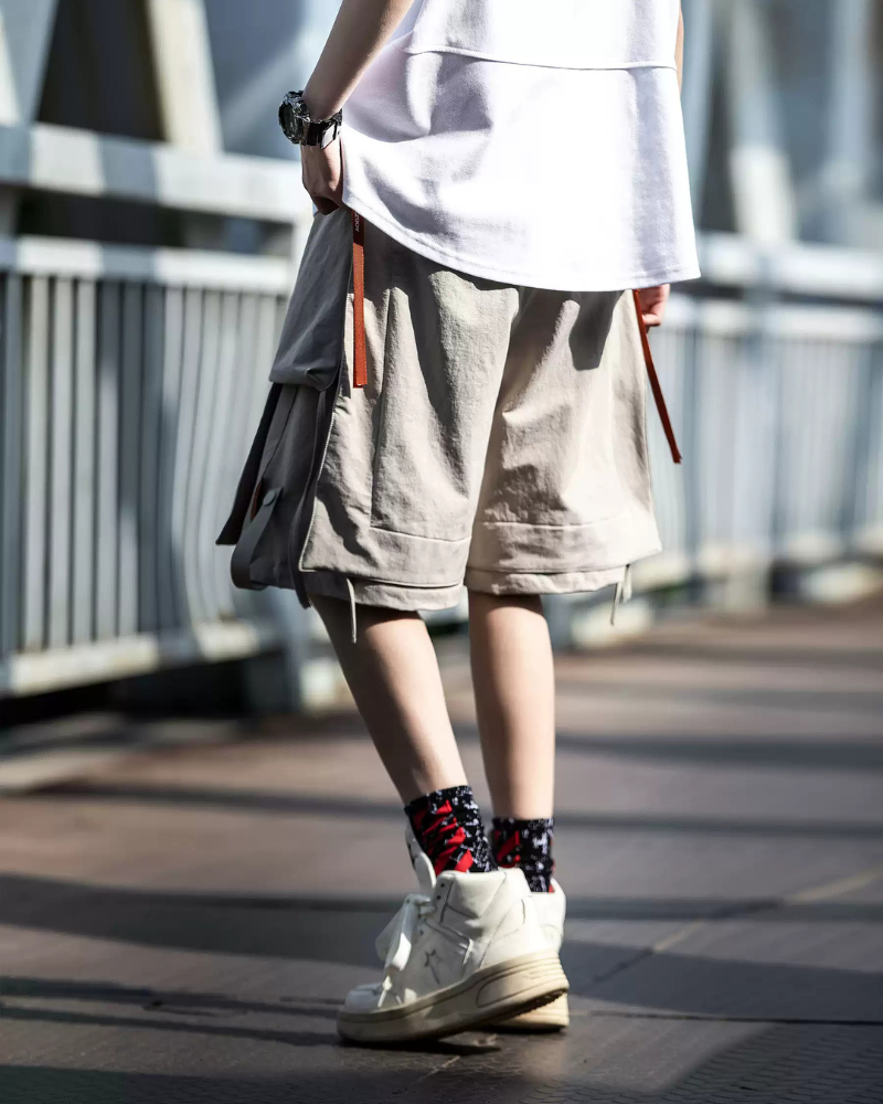 Streetwear Detachable Pocket Cargo Shorts