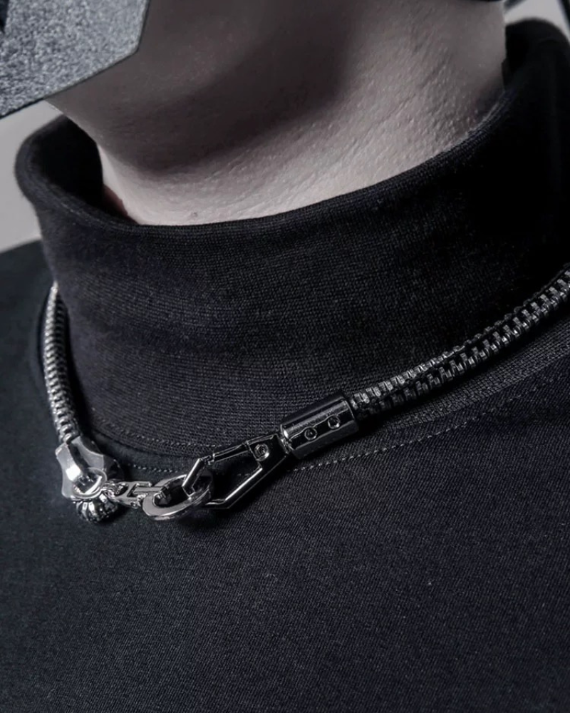 Streetwear Functional Zipper Necklace