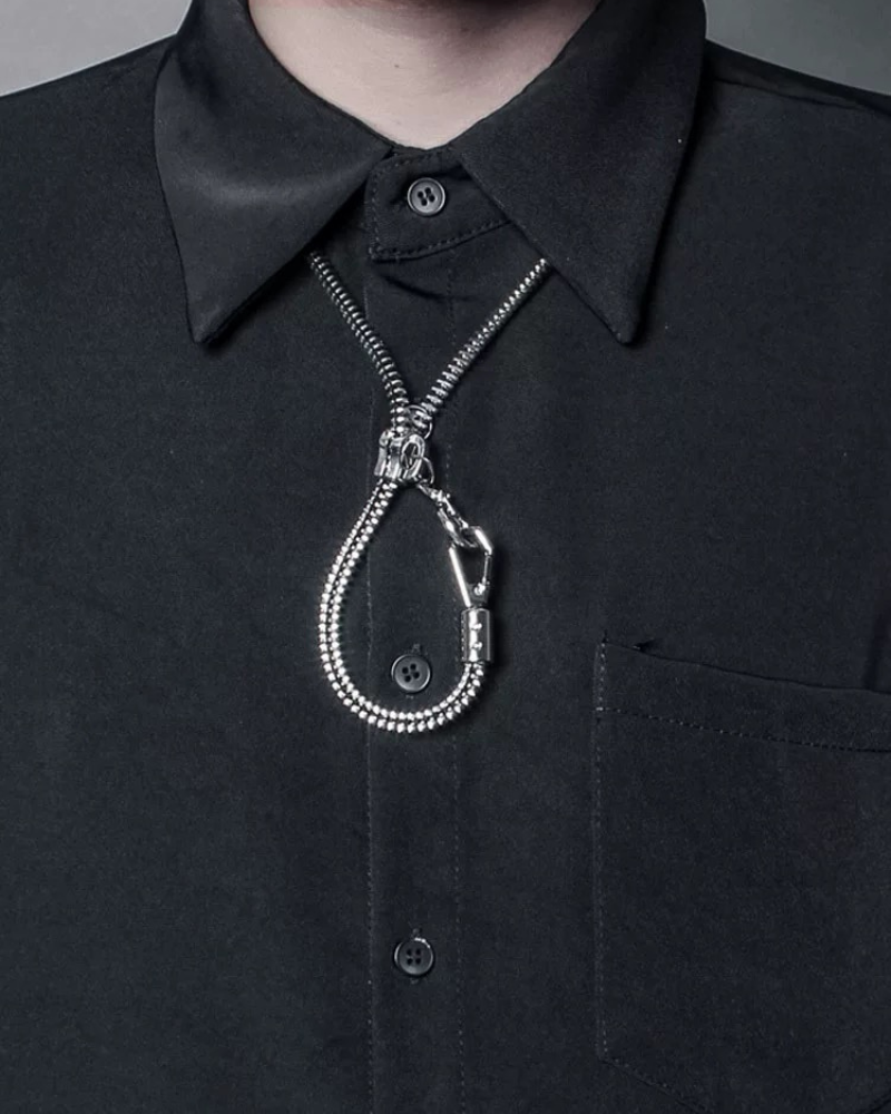 Streetwear Functional Zipper Necklace