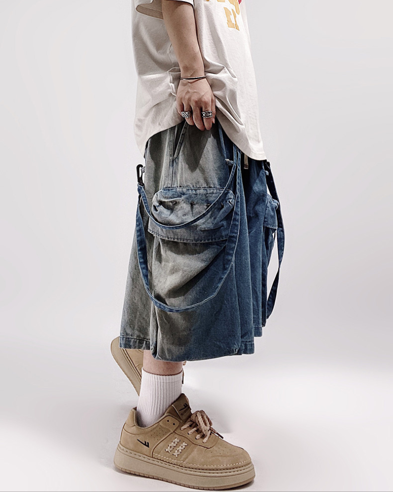 Streetwear Hip Hop Straight Shorts | Baggy Jorts