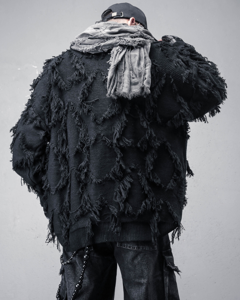 Streetwear Loose Lazy Style Tassel Sweater