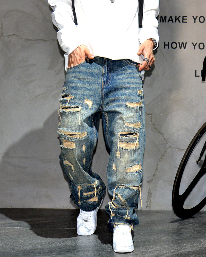 Streetwear Ripped Y2K Jeans
