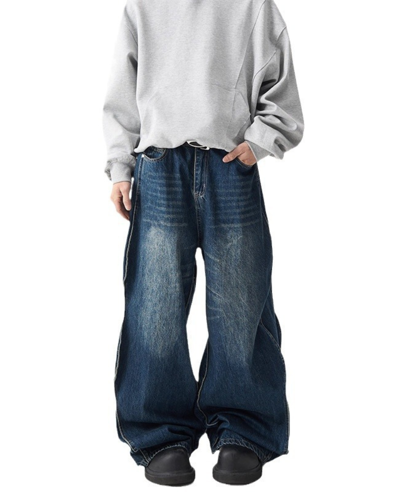 Streetwear Loose Wave Y2K Jeans
