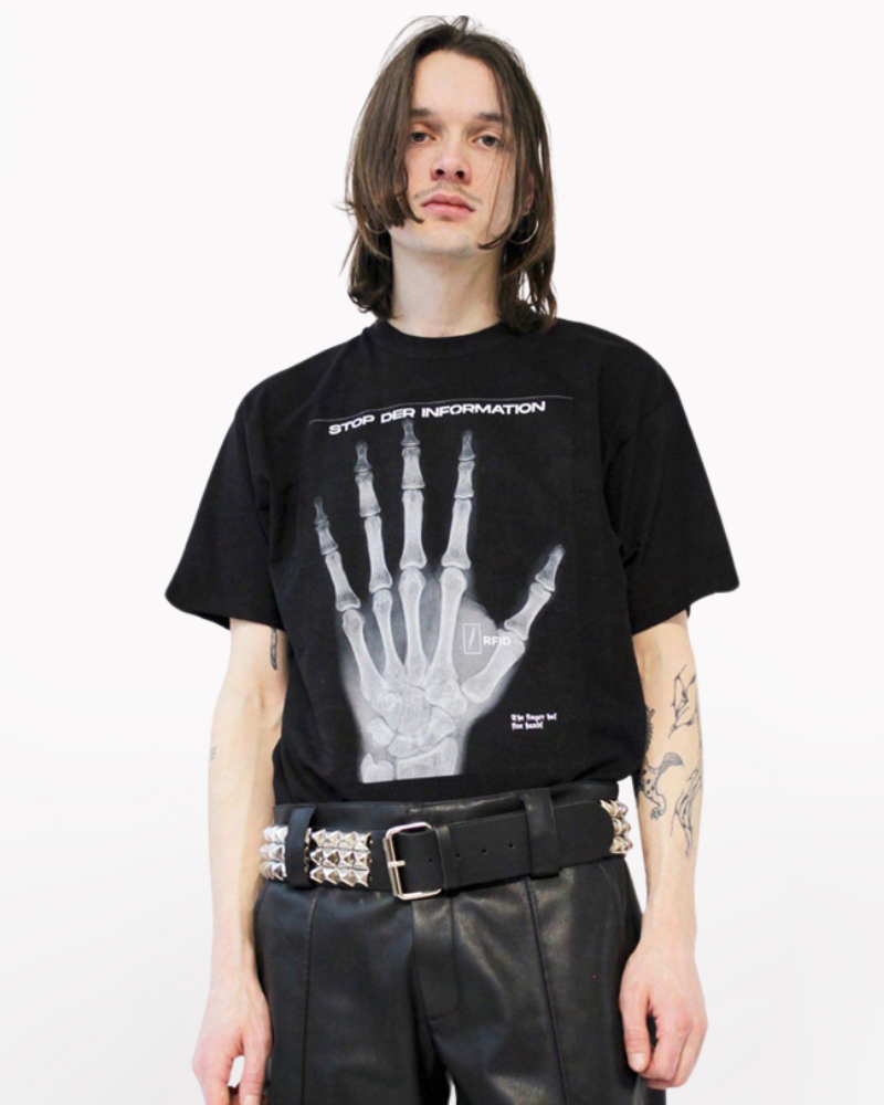 Streetwear Opium Style Rock Hardcore Cotton Skull T-Shirt