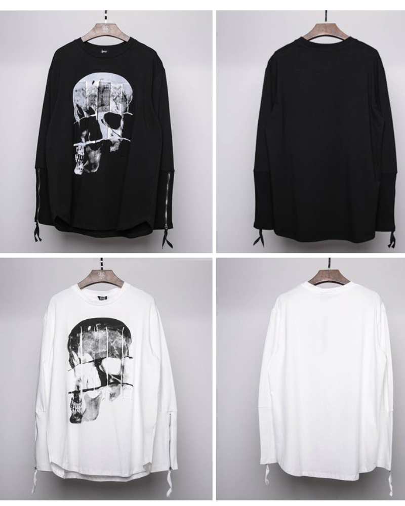 Streetwear Skeleton Long Sleeve T-Shirt