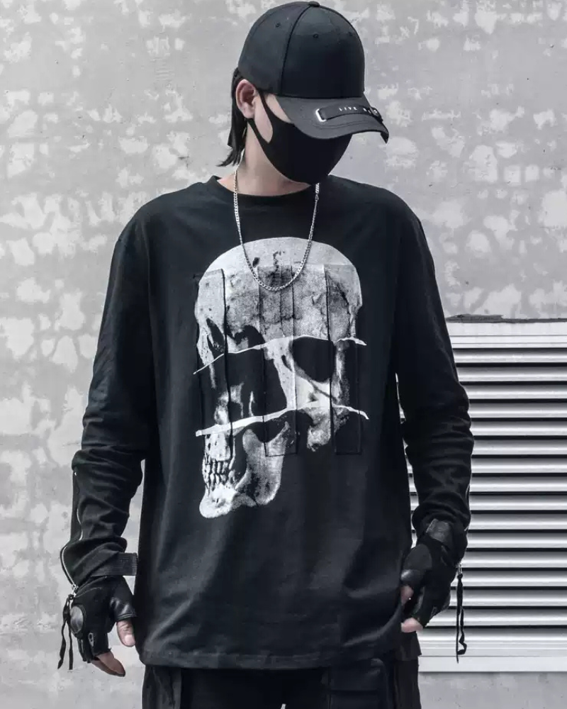 Streetwear Skeleton Long Sleeve T-Shirt
