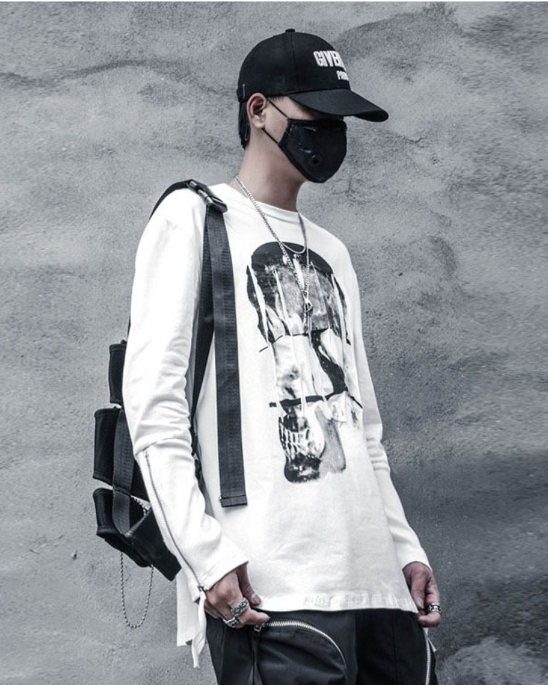 Streetwear Skeleton Long Sleeve T-Shirt