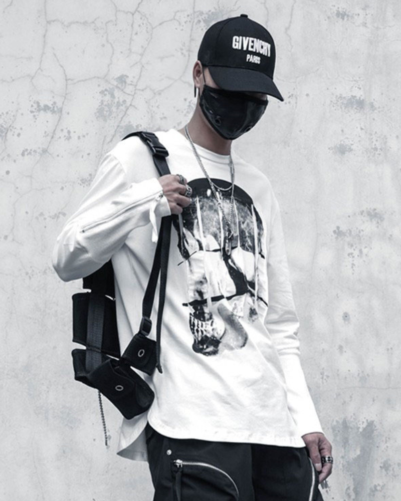 Streetwear Skeleton Long Sleeve T-Shirt