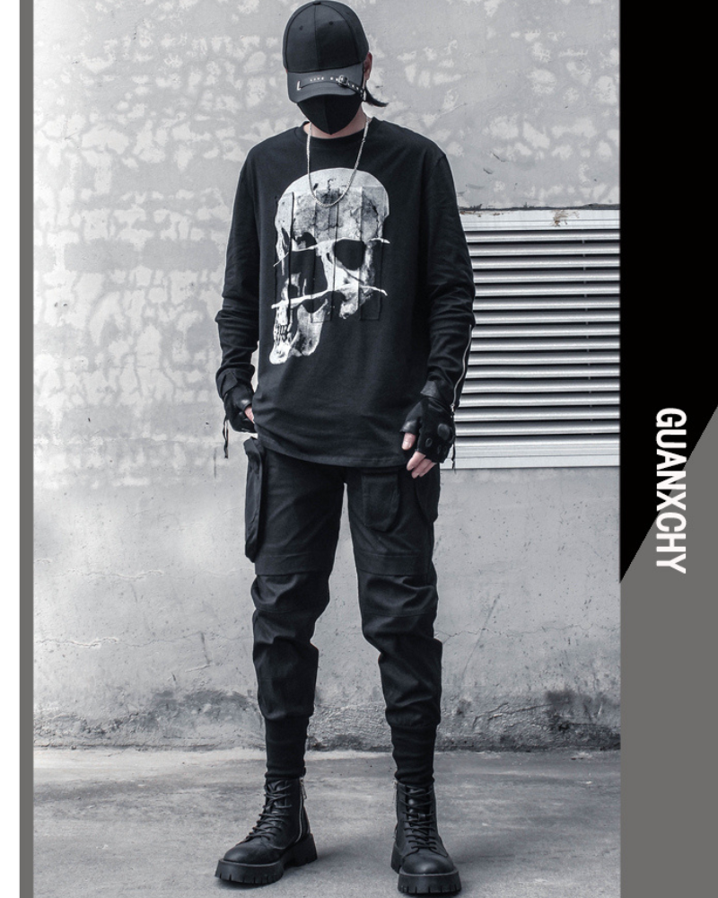Streetwear Skeleton Long Sleeve T-Shirt