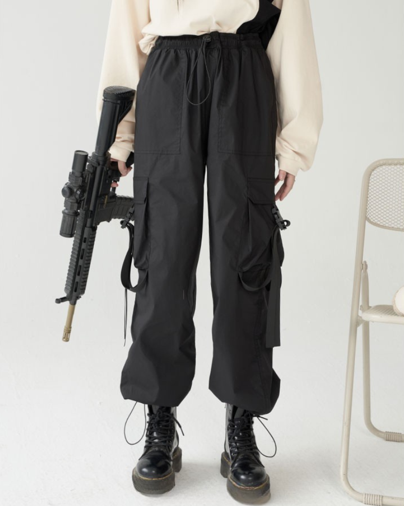 Streetwear Utility Pockets Women&