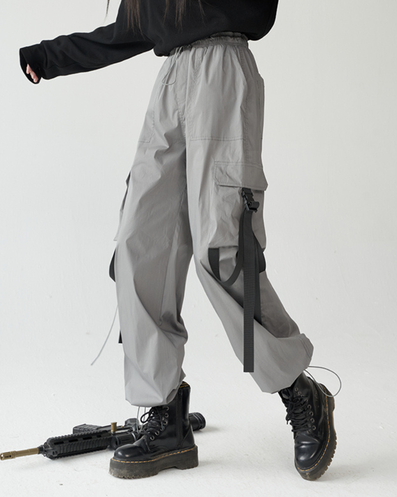 Streetwear Utility Pockets Women&