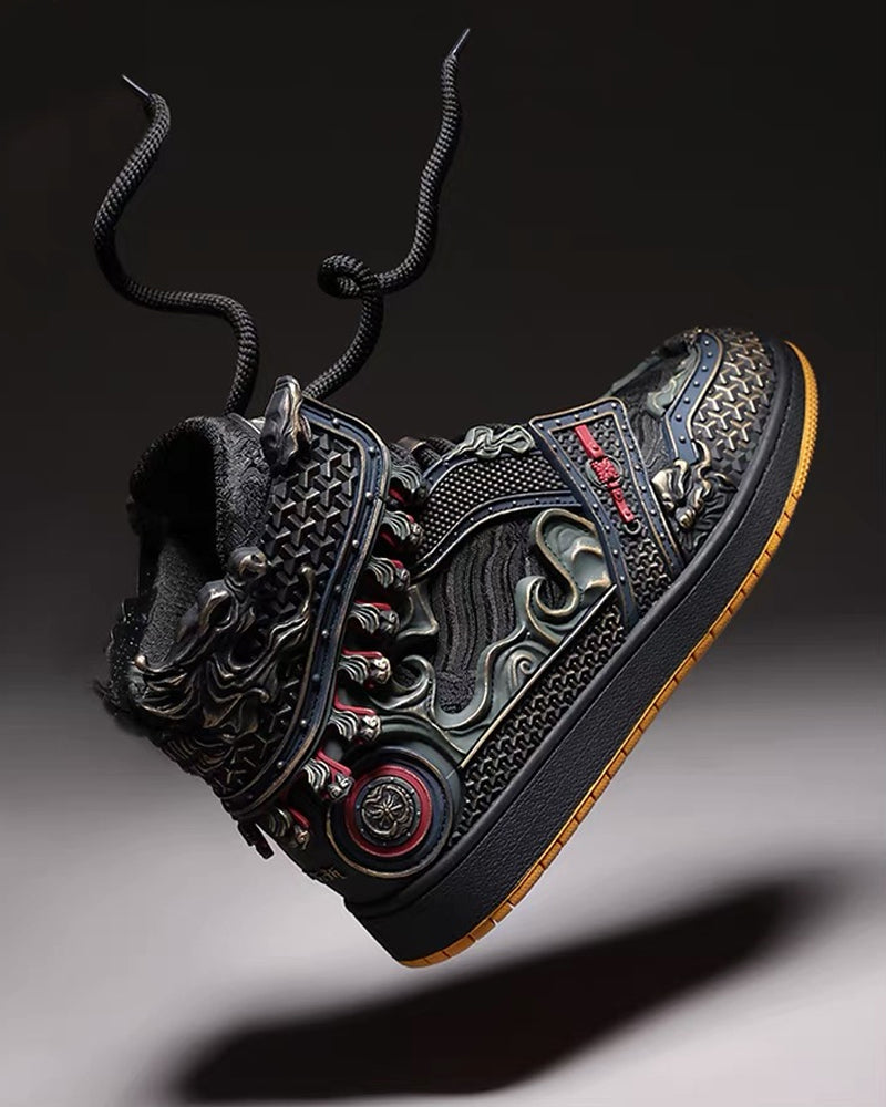 Techwear Armor High-Top Sneakers
