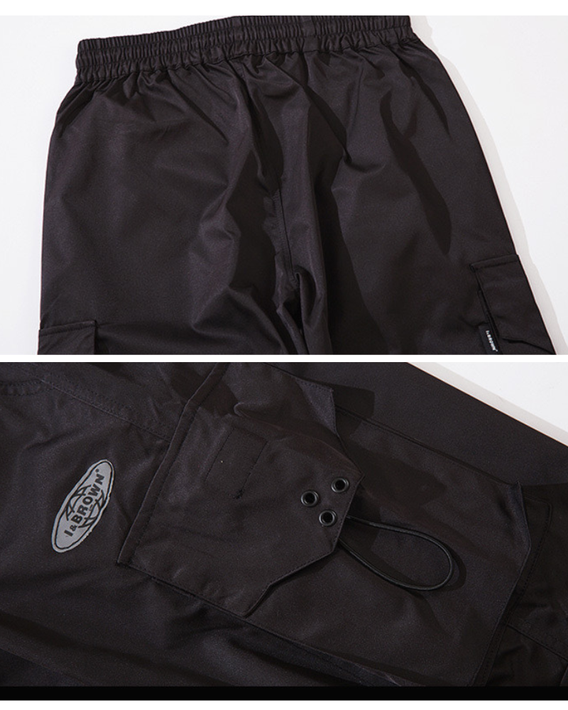 Streetwear Black Multi-Pocket Cargo Pants