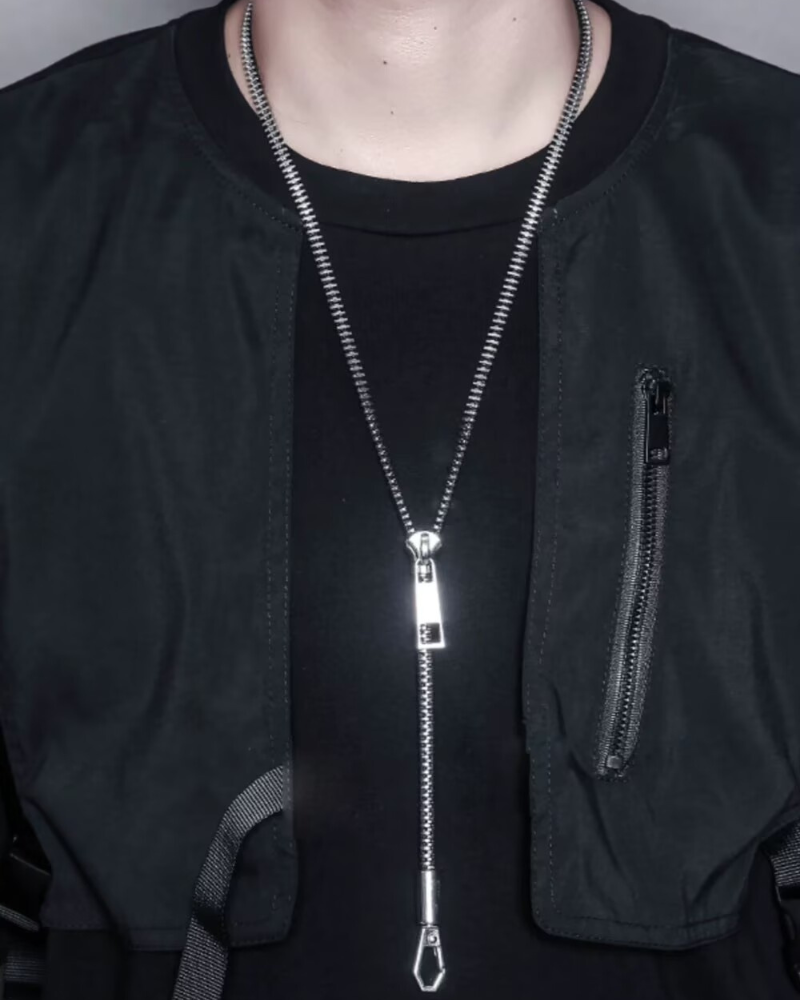 Streetwear Functional Zipper Necklace