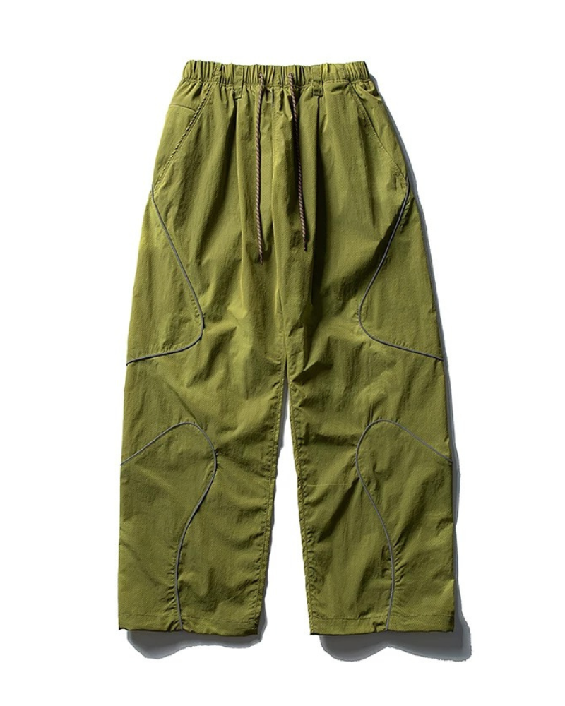 Streetwear Reflective Wide Leg Outdoor Hiking Pants