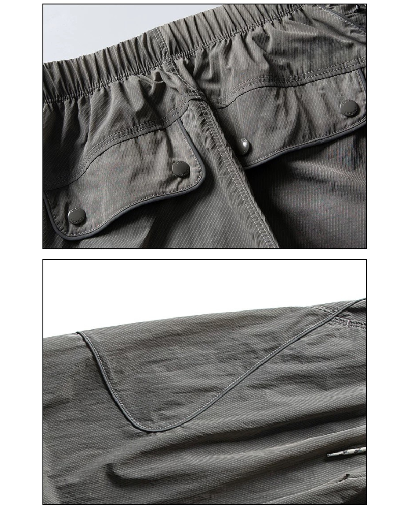 Streetwear Reflective Wide Leg Outdoor Hiking Pants