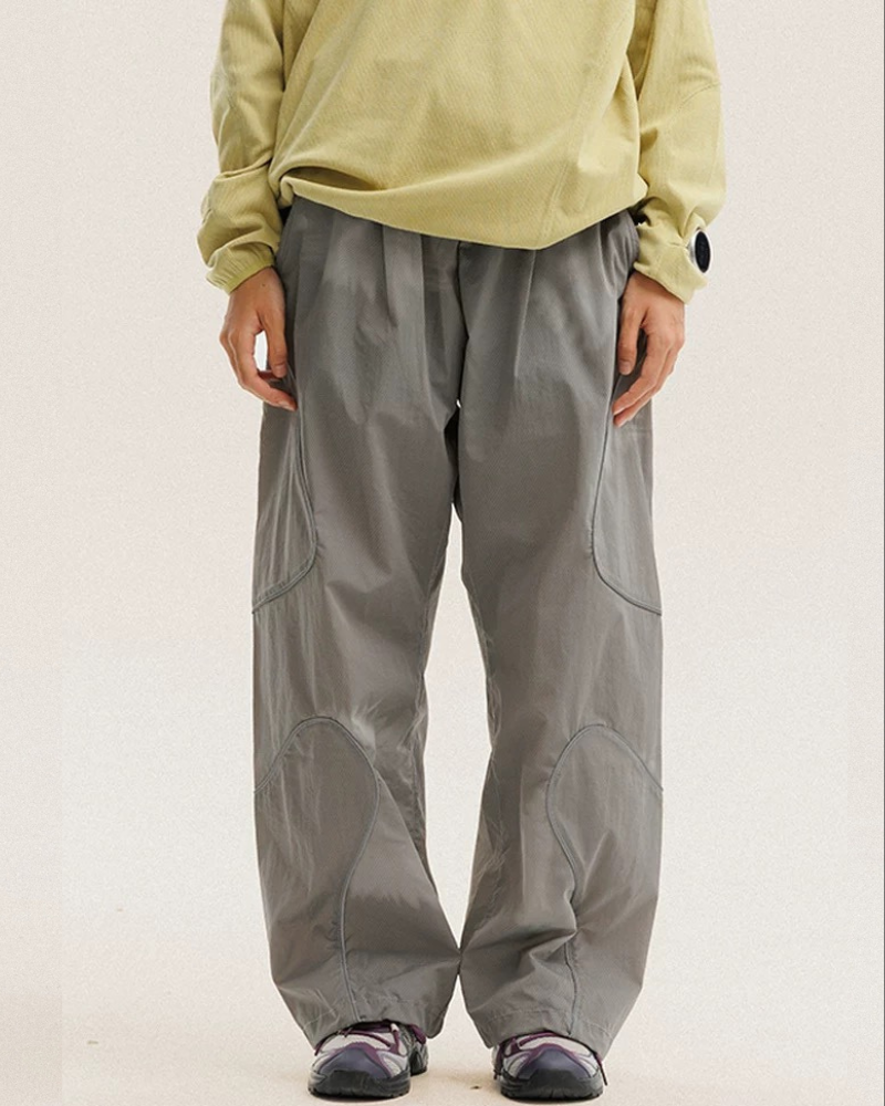 Streetwear Reflective Wide Leg Outdoor Hiking Pants