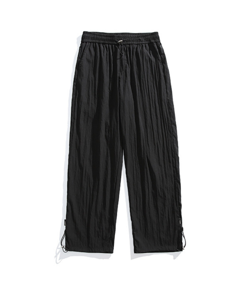 Summer Outdoor Ice Silk Pleated Drape Hiking Pants