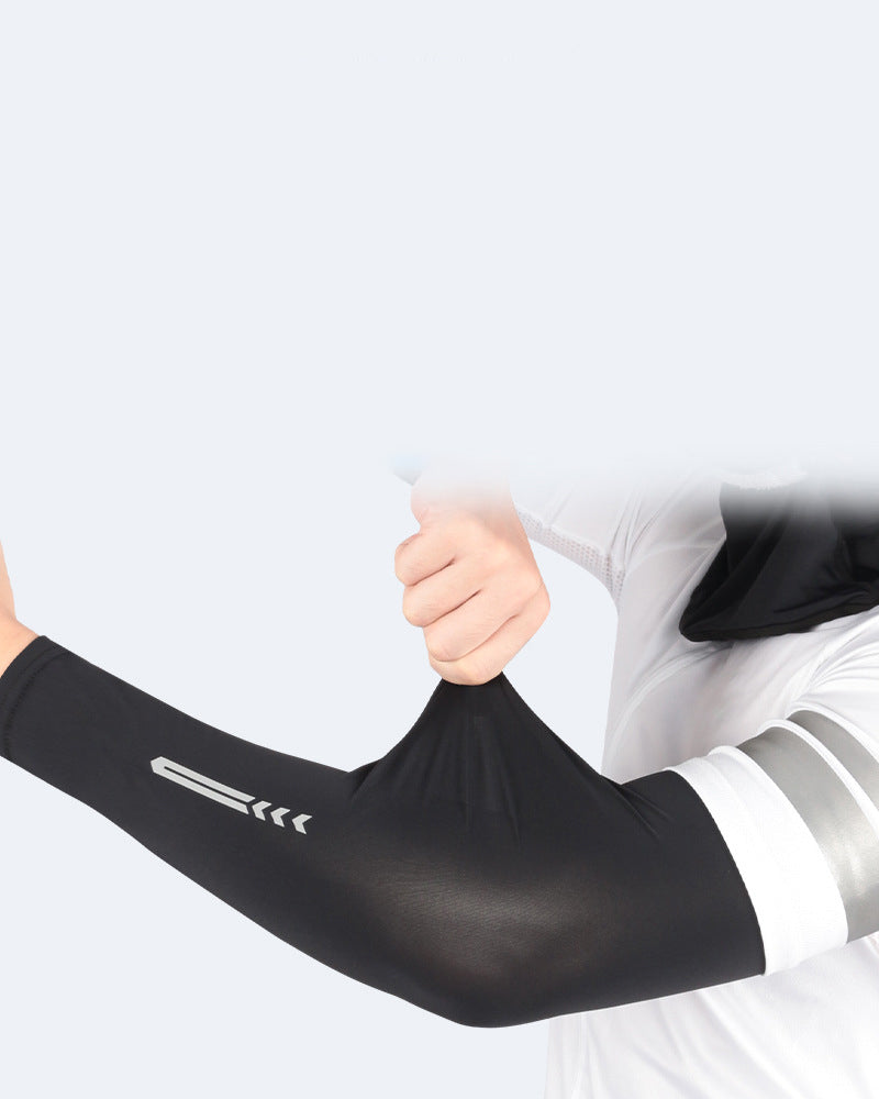 Sun Protection Sleeves Reflective Ice Silk Wrist Bracers