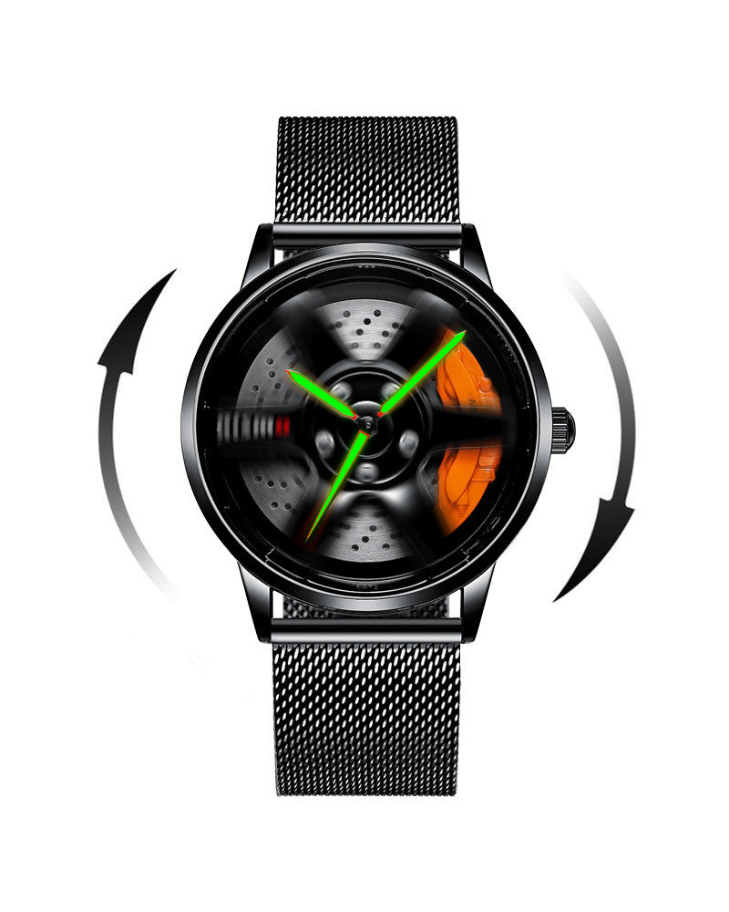 Techwear 3D Hollow Out Spinning Luminous Watch