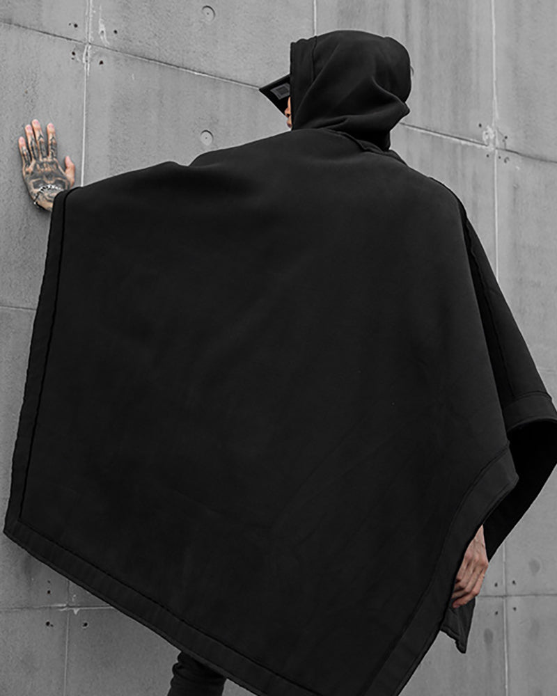 Techwear Batwing Loose Hooded Cape