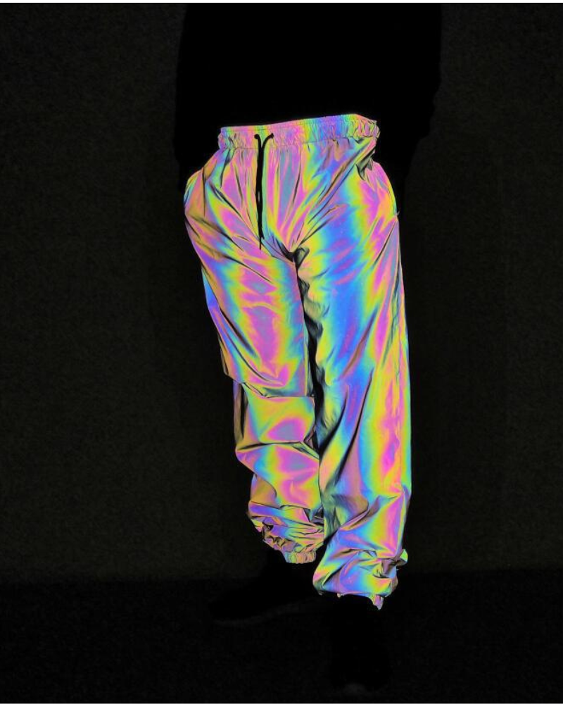 Techwear Colorful Reflective Pants