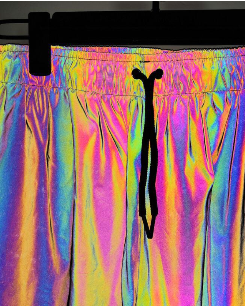 Techwear Colorful Reflective Pants