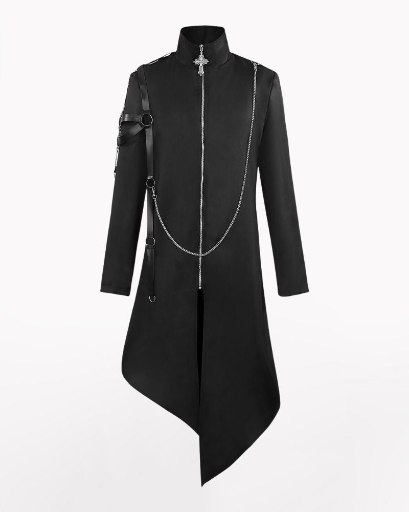 Techwear Costume Irregular Cosplay Long Coat