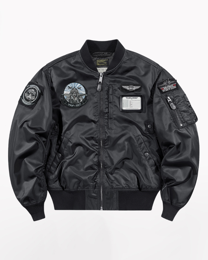 Techwear Embroidered Badge Baseball Jacket