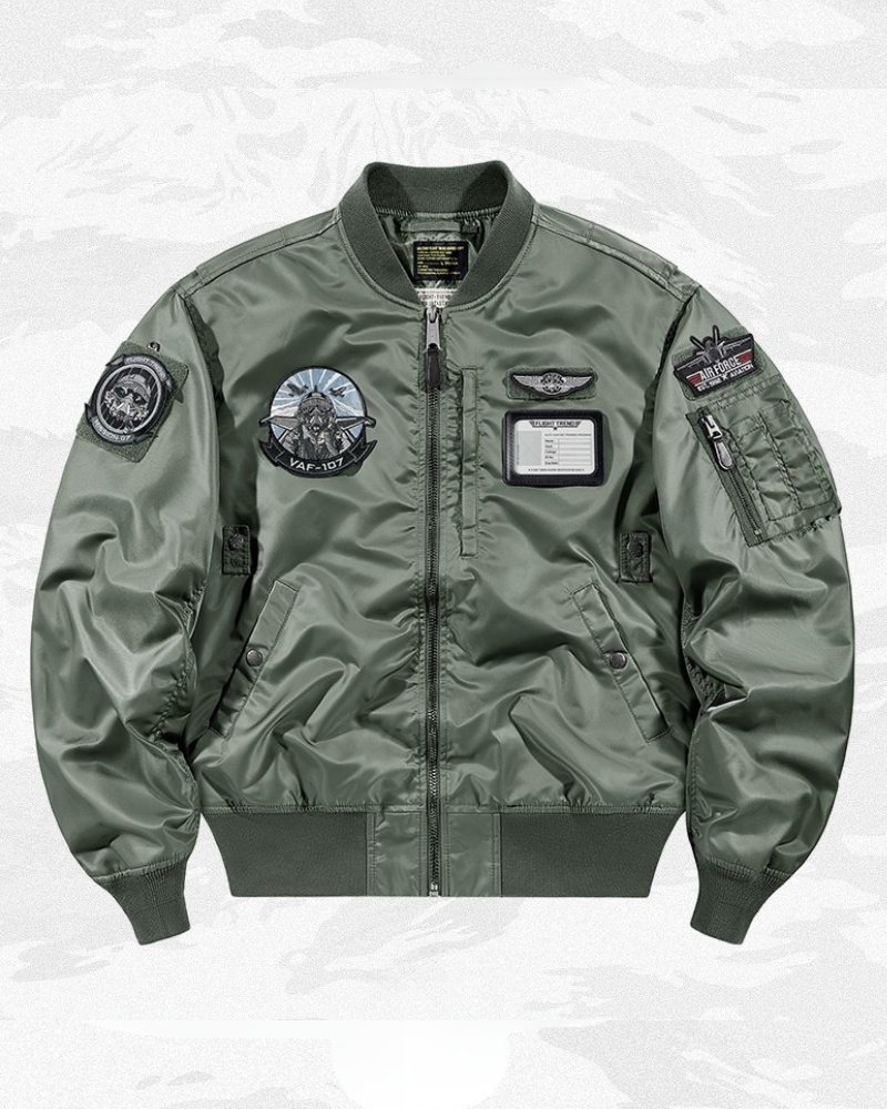 Techwear Embroidered Badge Baseball Jacket