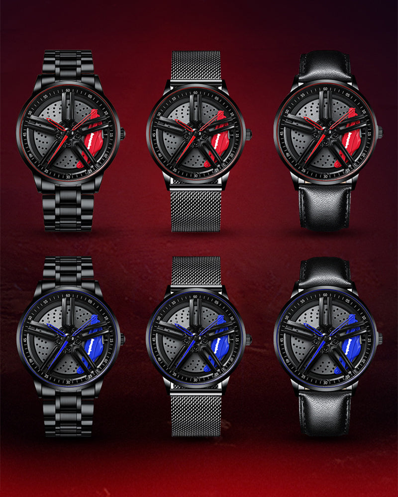 Techwear Fast & Furious Car Wheel Non Spinning Watch