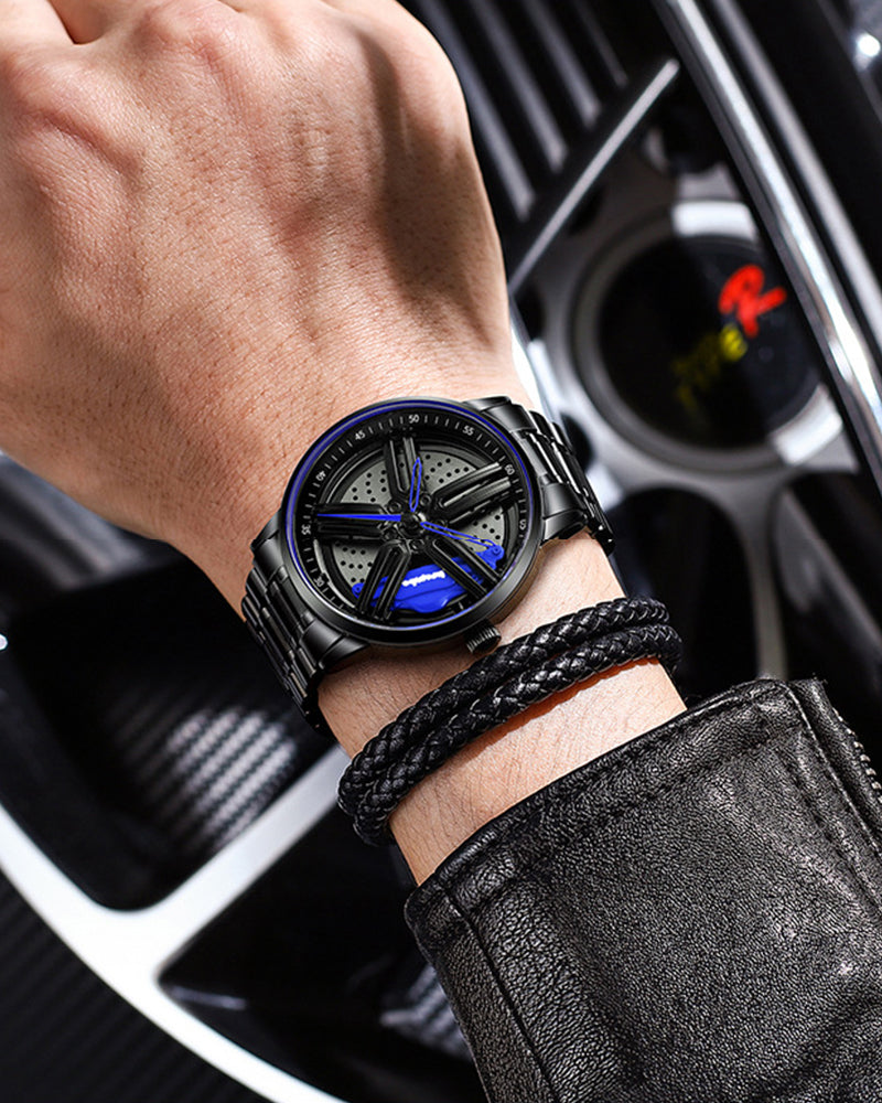 Techwear Fast & Furious Car Wheel Non Spinning Watch