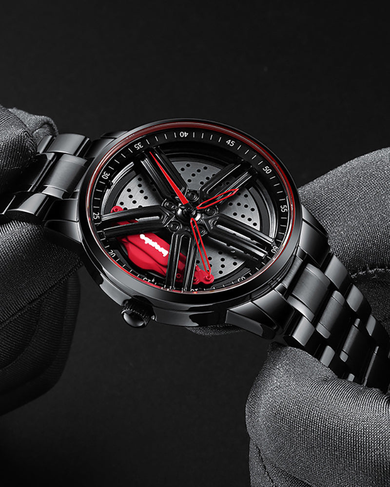 Techwear Fast & Furious Car Wheel Non Spinning Watch