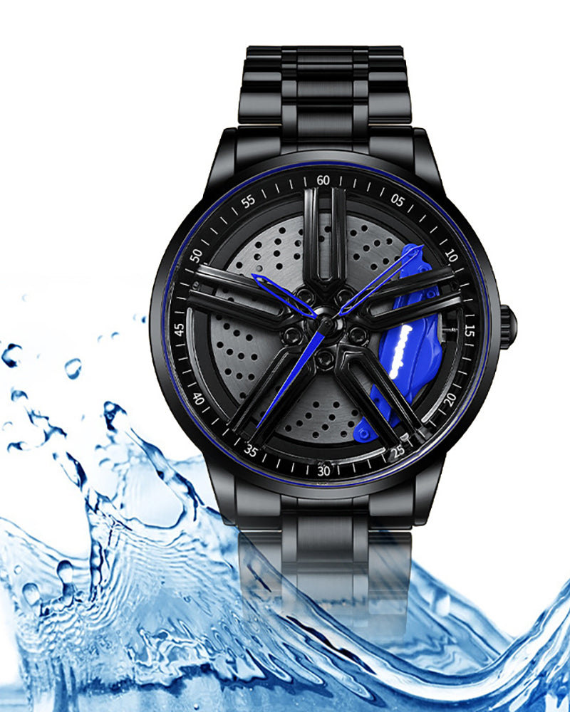 Techwear Fast & Furious Car Wheel Non Spinning Watch