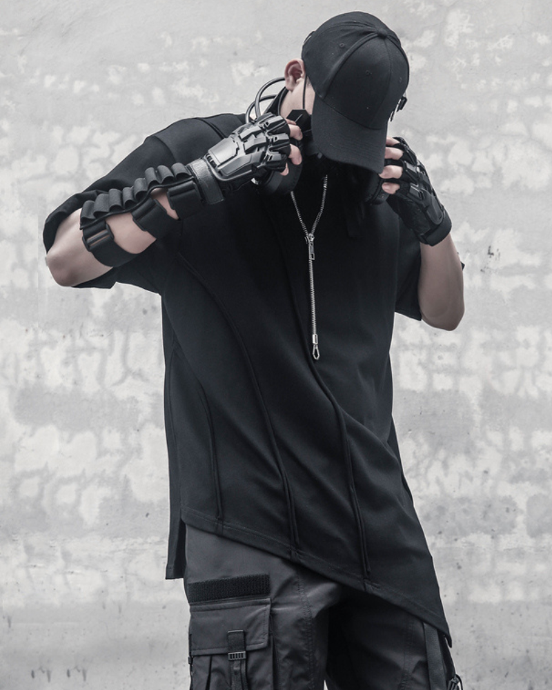 Techwear Functional Geometric Irregular T-Shirt