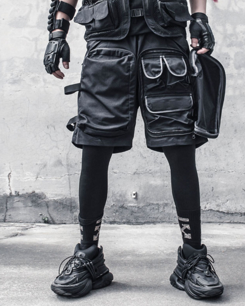 Techwear Multi-Pocket Cargo Streetwear Shorts