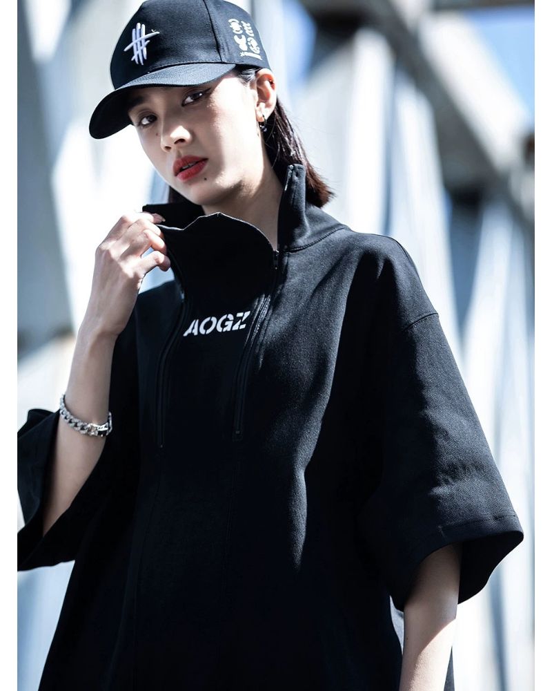 Techwear High Neck Unisex T-Shirt